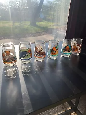 Winnie The Pooh's Grand Adventure 1997 Welch's Glass Jelly Jars Complete Set 6 • $30