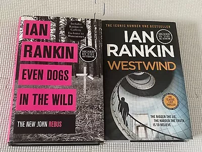 Ian Rankin SIGNED Even Dogs In The Wild & Westwind WATERSTONES Exclusives HB • £17.99