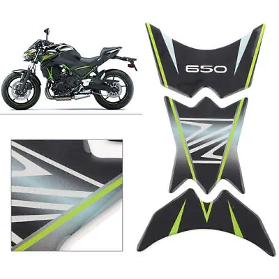 1x Motorcycle 3D Tank Pad Protector Decal Sticker Fit Kawasaki Z650 All Year • £9.40