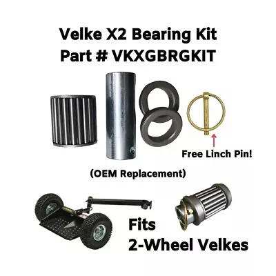 Velke X2 Bearing Kit 95470005 (VKXGBRGKIT) Fits All 2-Wheel Velke Brand Sulkies • $27.95