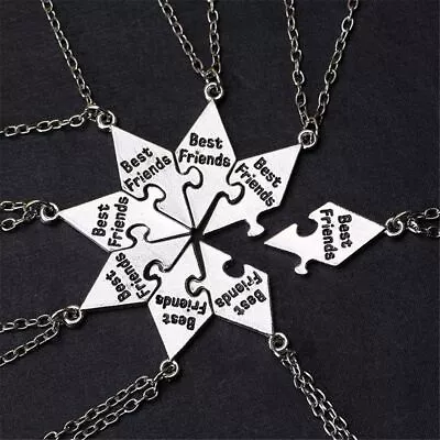 Star Choker Best Friend Necklace Stitching Puzzle Piece Bff Friendship Necklace • $7.13