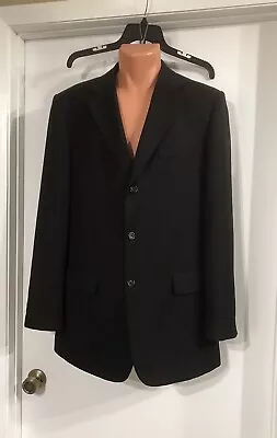 Merona  Men’s Black Sports Jacket With Black Lining Size 42L Great Condition • $24.99