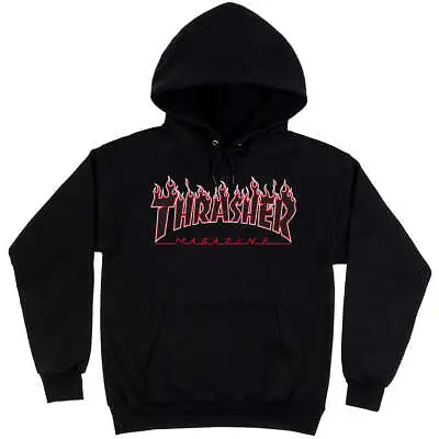 Thrasher - Flame Hoodie Black/Red • $149
