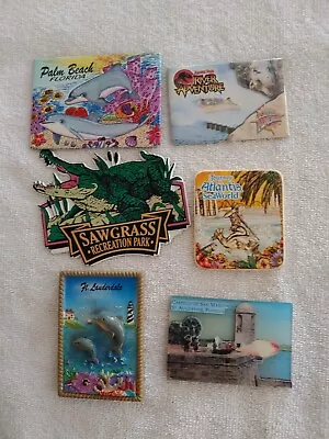 Refrigerator Magnets - Lot Of 6 Florida - All In Good Condition • $9