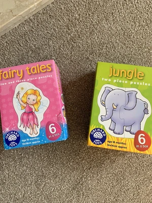 £6 • Buy Orchard Toys Jigsaws X2 Faries & Jungle Animals Age 18 Months + Excellent C