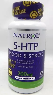 Natrol 5-HTP Promotes Calm & Relaxed Mood 30 Tabs Time Release Exp 02/28/2024 • $9.99
