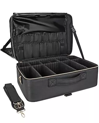 Extra Large Makeup Bag Makeup Case Professional Makeup Artist Kit Train Case... • $79.77