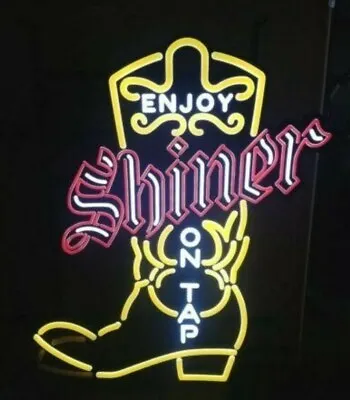 Shiner Beer Motion Cowboy Boot Western LED Light Up Sign Toe Tapping Texas New • $599.99