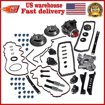 Timing Chain Kit Oil&Water Pump Cover Gasket For Ford F150 Lincoln 5.4L 3V 04-08 • $209.92