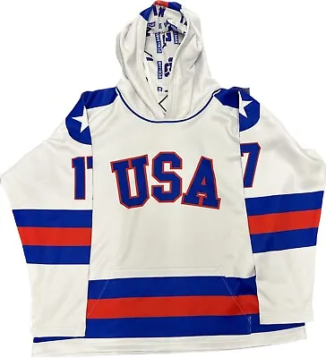 Jack O'Callahan USA Hockey Miracle On Ice 1980 Jersey Authentic Hoodie- Size L • $69.95