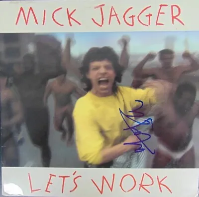  The Rolling Stones  Mick Jagger Hand Signed Album Cover COA • $1999.99