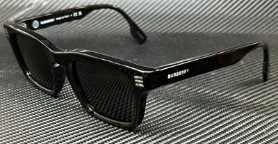 BURBERRY BE4403 300187 Black Dark Grey Men's 51 Mm Sunglasses • $174.15