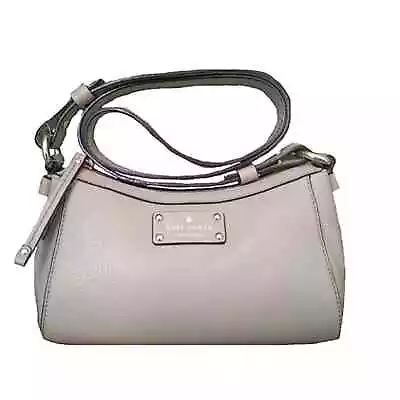 Kate Spade Berkshire Road Gabriella Pebbled Leather Oyster Taupe Purse • £53.03