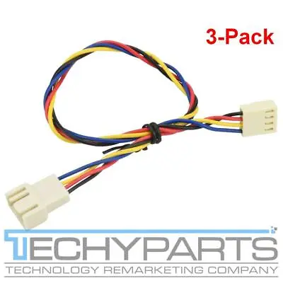 (3-Pack) Supermicro CBL-0296L 23cm/9  4-Pin To 4-Pin PWM Fan Extension Cable Lot • $9.99