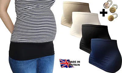 BUMP/BELLY BANDS FOR PREGNANCY SIZE XS S M L & XL+ONE EXTENDER BUTTON UK Made • £13.99