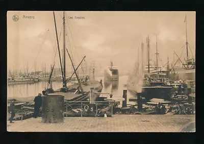 Belgium ANVERS Les Bassins Boats Tall Sailing Ships C1900s? PPC • £10