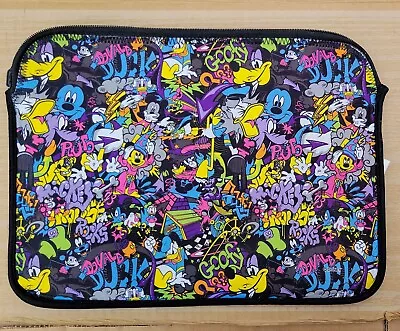 REVERSIBLE Disney MICKEY MOUSE LAPTOP Computer SLEEVE Zip CASE  • $13.50