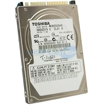 Hard Disk HDD Drive Ide Pata 25   80gb Computer Portable PC Tosh Reconditioned • £102.17