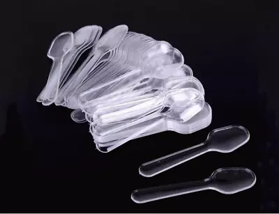 Mini Clear Plastic Disposable Sample /Taster Spoons • $10.40