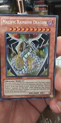 Yugioh Malefic Rainbow Dragon YMP1-EN005 Secret Rare Limited Edition  • $25