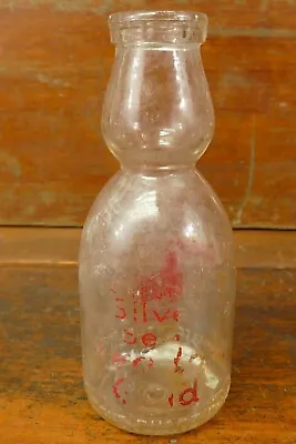 Vintage Silver Seal Meadow Gold Dairy Cream Top Milk Bottle~One Quart~It Whips • $9.95