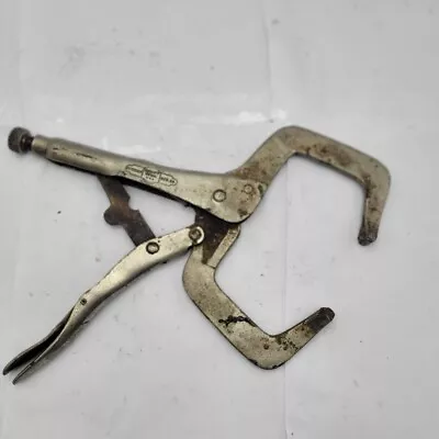 Vintage Peterson Dewitt Vise Grip Locking Welding Clamp Pliers #11R USA - HAR090 • $13.79