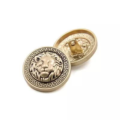 10PCS Clothes Buttons - Fashion Lion Head Sewing Button Round Shaped • $14.16