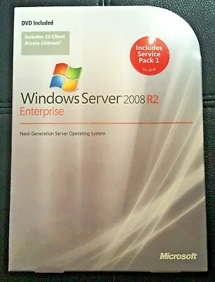 Microsoft Windows Server 2008 R2 EnterpriseSKU P72-0382725 CALFull Retail Box • $2000