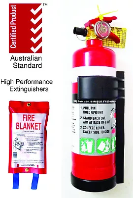 Brand New Fire Extinguisher 1kg & Fire Blanket 1x1  • $49