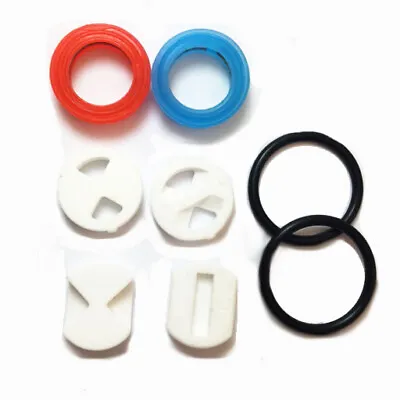 Replacement Ceramic Discs Silicone Gaskets 1/2  Quarter Turn Tap Valve Cartridge • £4.99