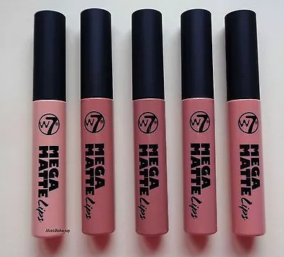 W7 Mega Matte Nude Lips Liquid Lipstick Nude Shades 4 Individual Shades  • £3.75