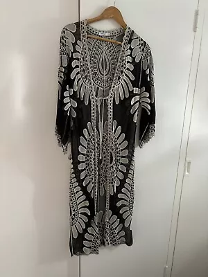 Valleygirl Size 12 Kimono Black And White Nwot • $10