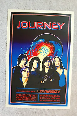 $4 • Buy Journey Concert Tour Poster 1981 Nashville --
