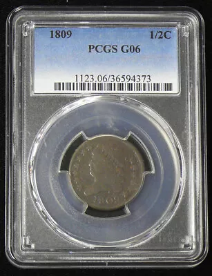 1809 G-06 Pcgs Better Date Classic Head Half Cent Piece • $15.50