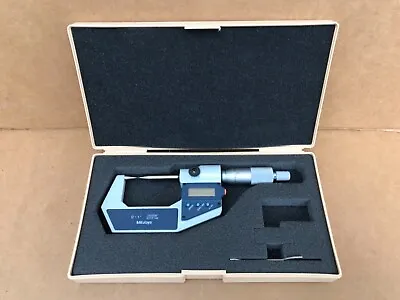Mitutoyo 342-741-30 Digimatic Point Micrometer 0-1 /0-25mm Range .00005 /0.001 • $219