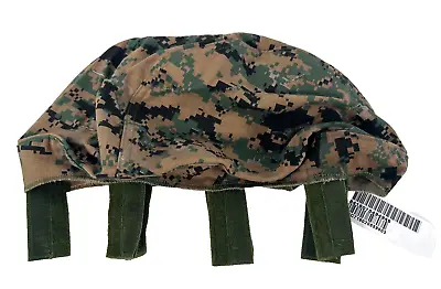 New USMC Marines Desert Woodland MARPAT Reversible LWH Helmet Cover Medium Large • $40.28