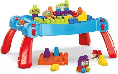MEGA Bloks Fisher Price Build N Learn Activity Table Building Blocks 30 Pieces • $64.99