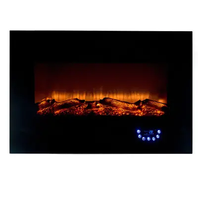 Beldray Corsica Electric Fire LED MIRROR WALL FIRE Black • £85.95