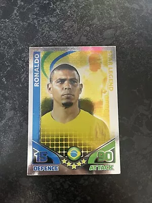 Topps Match Attax 2010 World Cup International Star Legend ( Ronaldo ) • £2