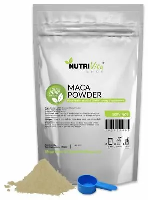 100% Pure Organic Raw Maca Powder Usp Grade Nvs Usa Nongmo Vegan Energy  • $3.95