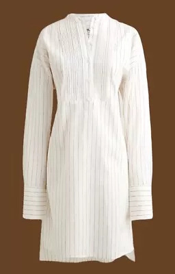 Thomas Mason Shirting For J Crew NWT  Pinstripe Shirtdress Medium  • $50