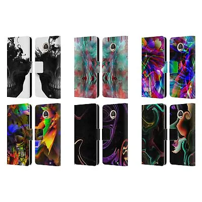 Official Haroulita Assorted Designs Leather Book Wallet Case For Motorola Phones • $22.95