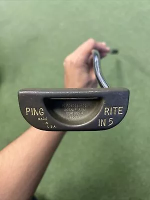 Vintage Ping Rite In 5 Putter RH Karsten 85020 Phoenix AZ 34” Stock Grip • $62