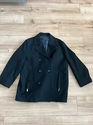 Black Michael Kors Mens Pea Coat Size Large • $15