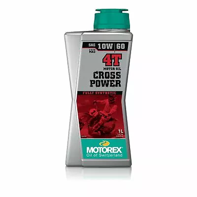 Motorex Cross Power Synthetic 4t Engine Oil - 10w-60 - 1 L 198468 • $30.53