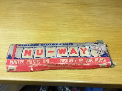 Vintage NU-WAY Clothes Line In Original Box USA - Excellent  • $39.95