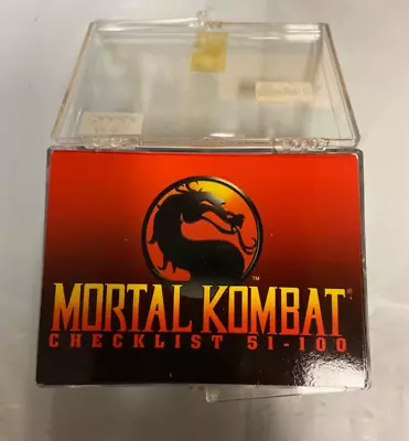 1994 Midway Mortal Kombat Story Line 100 Cards Complete Base Set W/Wrapper • $29.99