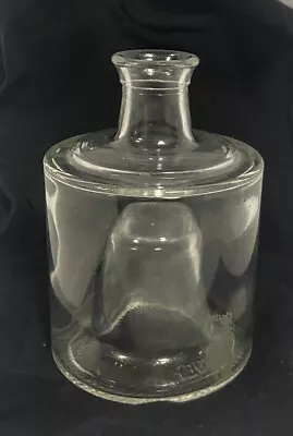 Vintage Mod Dep Clear Glass Alcohol Vinegar Jar 40 Mm Bottle Marked (no Stopper) • $22.99