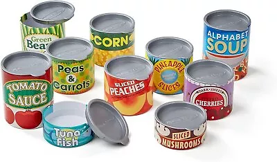 Melissa & Doug Let's Play House! Grocery Cans Play Food Kitchen Accessory 3+... • $24.98