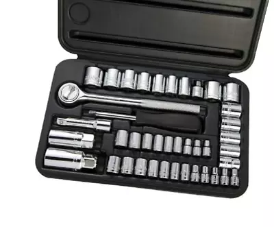 FULLER 41 Piece SAE + METRIC SOCKET SET Combination 1/4in + 3/8in Drive Mechanic • $98.50